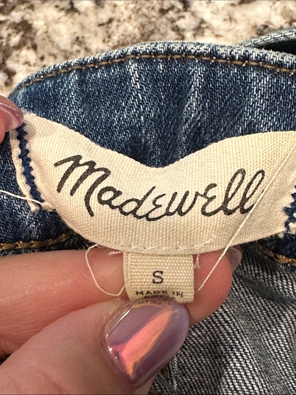 Madewell Overalls Jean Small S EUC - Picture 8 of 9